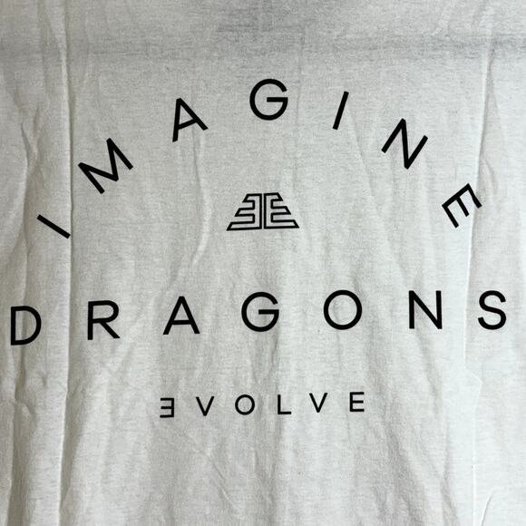 Imagine Dragons Band Evolve TShirt White Summer Men's Medium - Picture 4 of 4